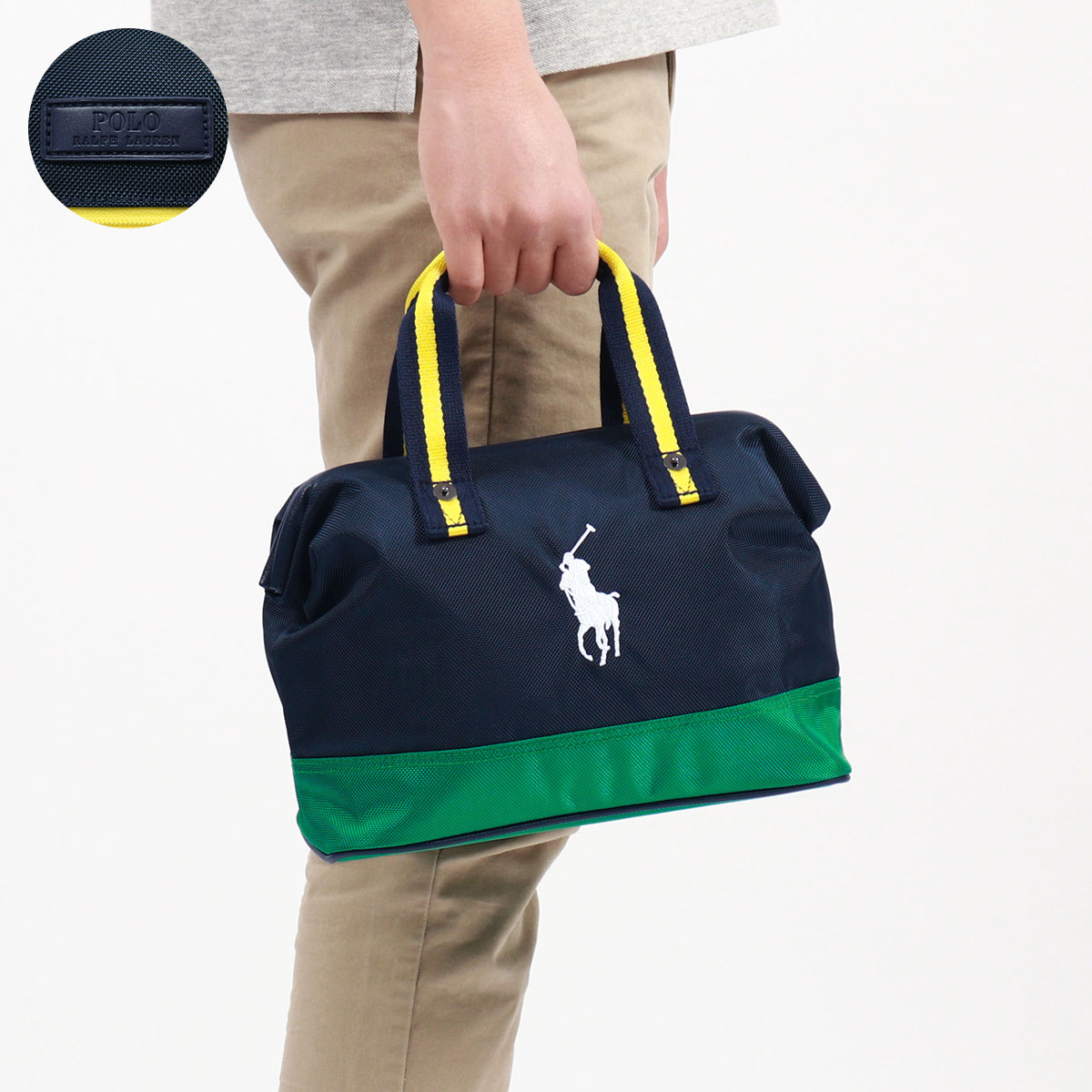 Polo Ralph Lauren バイカー Bag ラルフローレン】Polo ID Calfskin Mini Shoulder Bag (Ralph Lauren