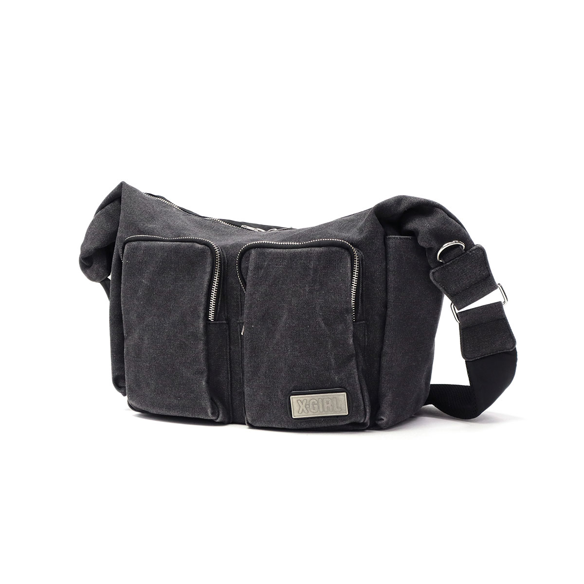 セール50%OFF】 X-girl エックスガール DOUBLE POCKET MESSENGER BAG
